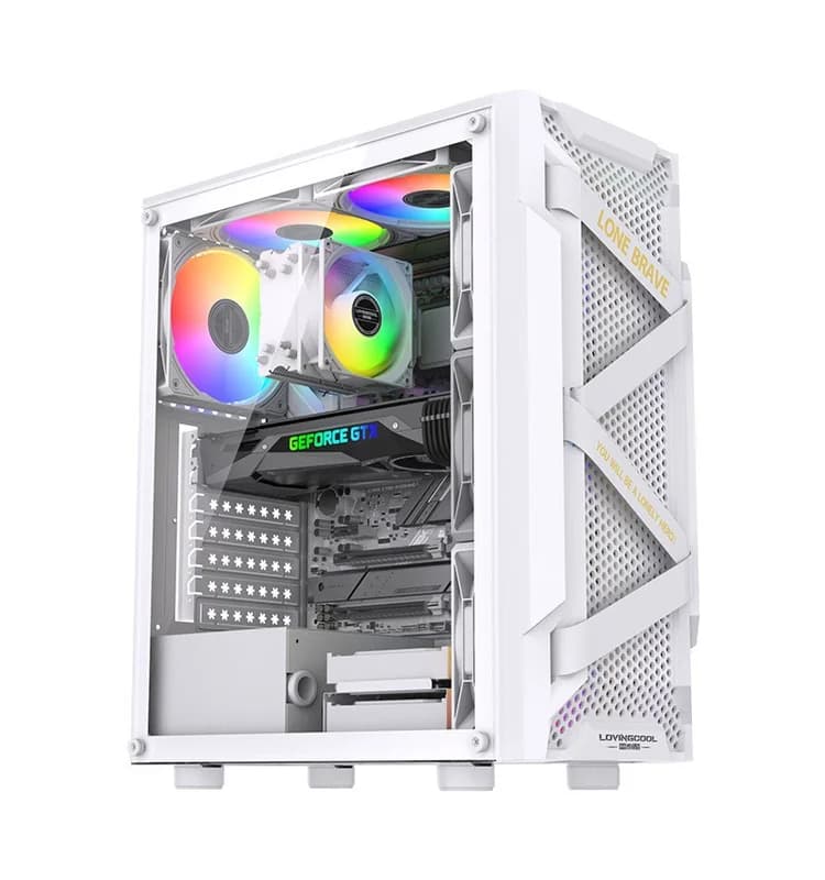 Boîtier Gamer LovingCool LC-GYZ-1 White LOVINGCOOL - Vue 1 | Laptek Store Tunisie