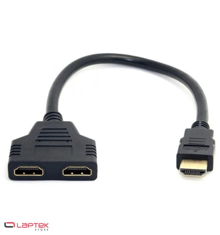 Adaptateur Splitter HDMI Male vers 2 HDMI Femelle - Vue 1 | Laptek Store Tunisie