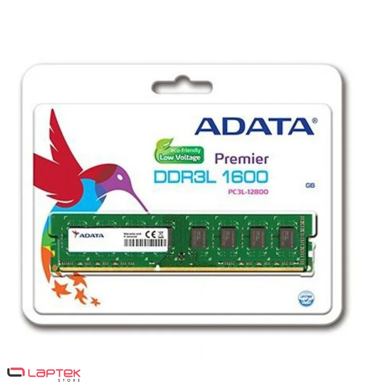 Barrette Mémoire Adata 8Go DDR3L 1600MHz U-DIMM ADATA - Vue 1 | Laptek Store Tunisie