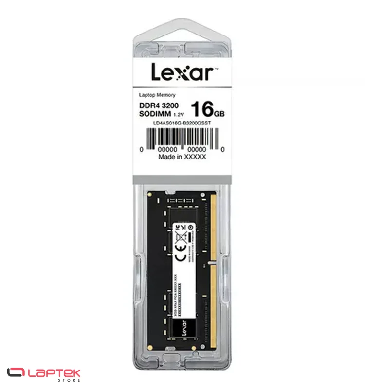Barrette Mémoire Lexar 16Go DDR4 3200MHz So-Dimm LEXAR - Vue 1 | Laptek Store Tunisie