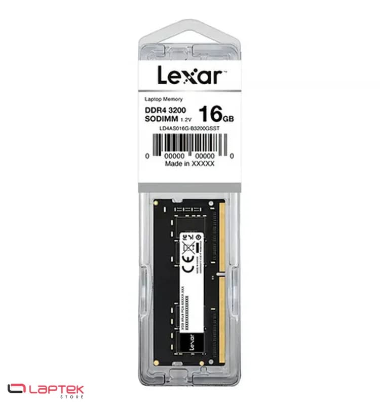 Barrette Mémoire Lexar 16Go DDR4 3200MHz So-Dimm LEXAR - Vue 1 | Laptek Store Tunisie