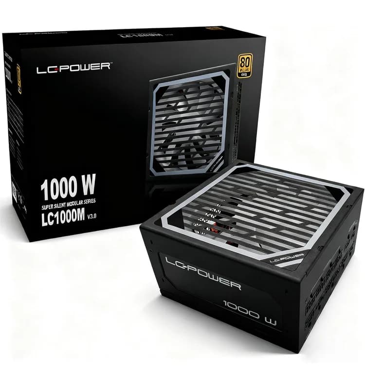 BLOC ALIMENTATION LC-X1000, FULL MODULE 80PLUS GOLDCPU 4+4pi LC-POWER - Vue 1 | Laptek Store Tunisie