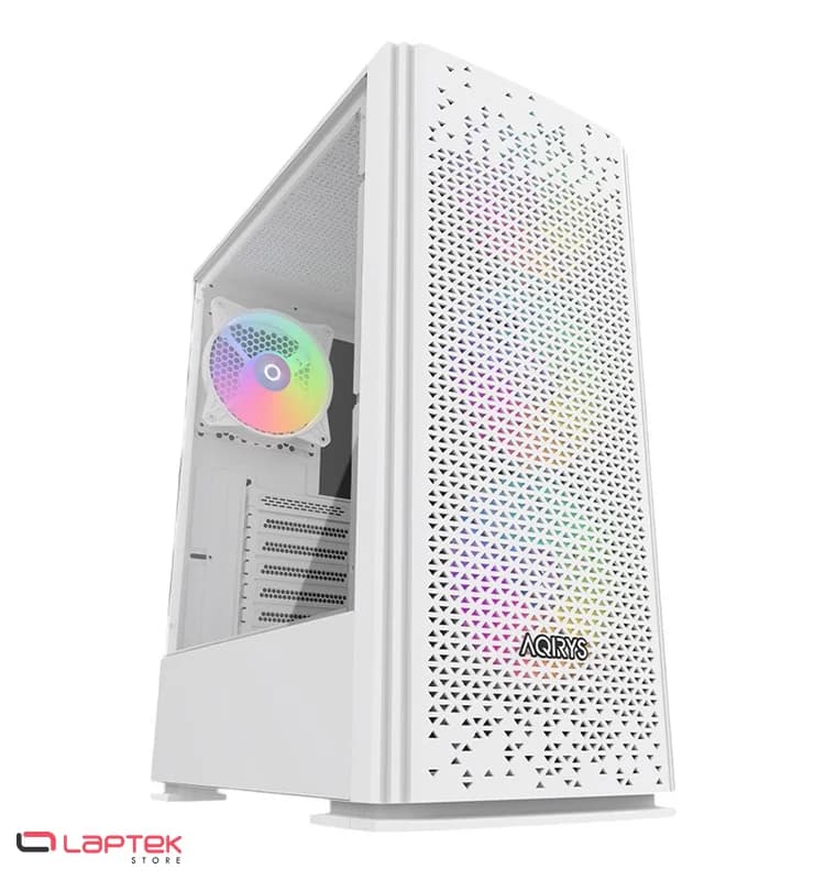 Boitier Gamer AQIRYS GACRUX Moyen Tour 4 Fans RGB - Blanc AQIRYS - Vue 1 | Laptek Store Tunisie