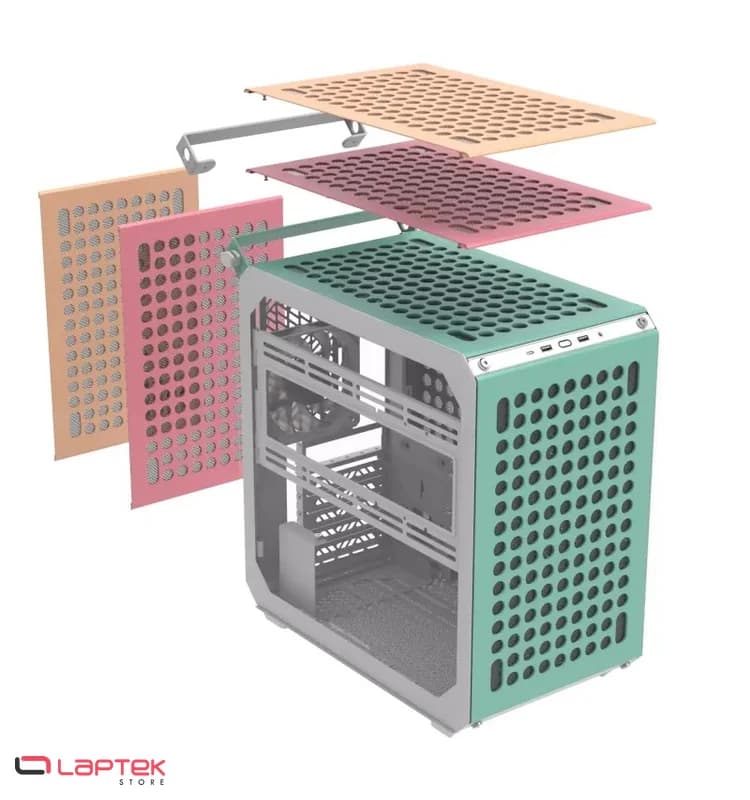 BOITIER GAMER COOLER MASTER QUBE 500 FLATPACK MACARON Cooler Master - Vue 1 | Laptek Store Tunisie