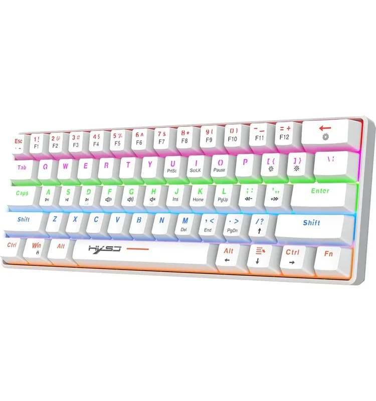Clavier Gamer HXSJ Filaire Mécanique V900 - Blanc HXSJ - Vue 1 | Laptek Store Tunisie