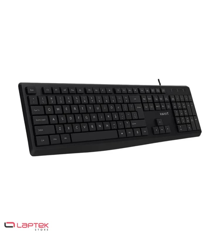Clavier Havit Ultra Slim HV-KB206 Noir HAVIT - Vue 1 | Laptek Store Tunisie