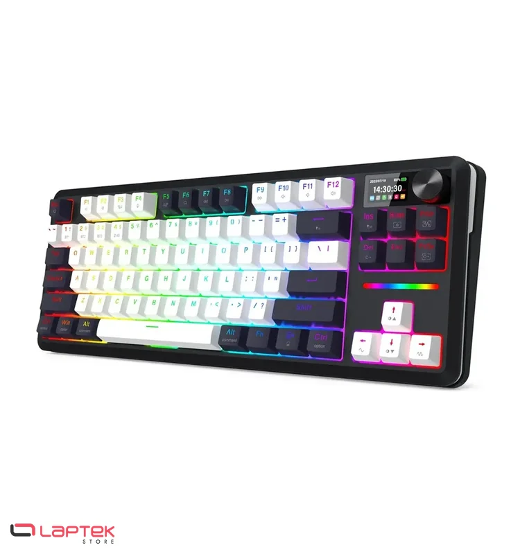 CLAVIER REDRAGON MECANIQUE WILDSLASH LCD PRO K746WB-RGB-PRO REDRAGON - Vue 1 | Laptek Store Tunisie