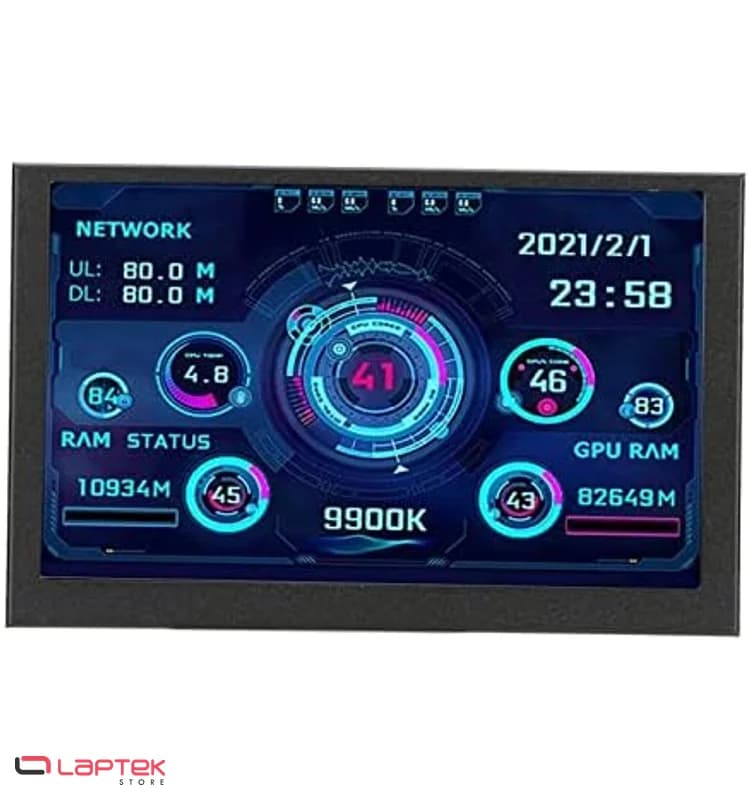Écran de Monitoring 5" IPS - USB Simple - Compatible AIDA64 & Vidéo Dynamique Black - Vue 1 | Laptek Store Tunisie
