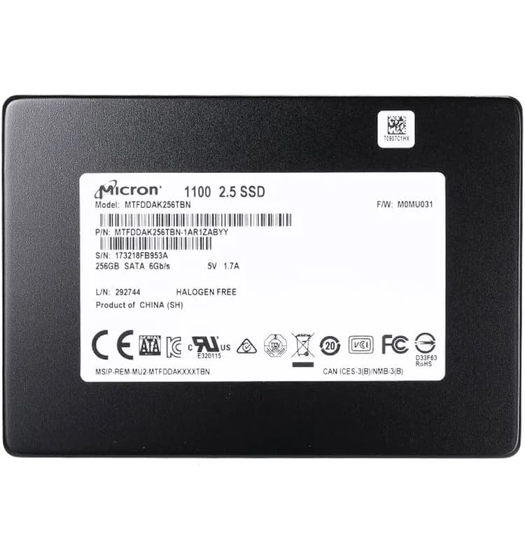 Disque Dur Interne Micron 1100 2 TB 2.5" - Noir MICRON - Vue 1 | Laptek Store Tunisie