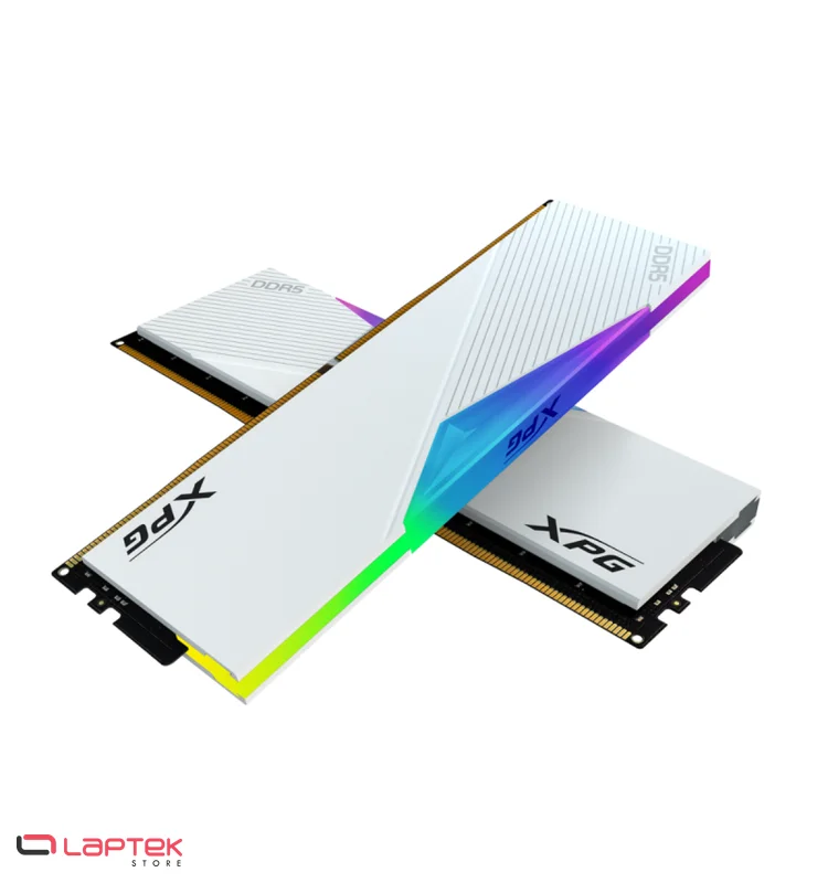 Kit Mémoire ADATA XPG LANCER RGB DDR5 32 Go ( 2x 16 Go) 5200MHZ - White ADATA - Vue 1 | Laptek Store Tunisie