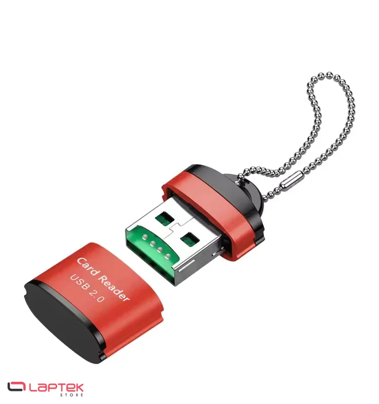 Mini Lecteur de cartes mémoire Micro SD avec Sangle - Vue 1 | Laptek Store Tunisie