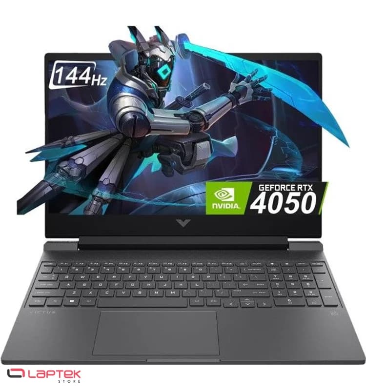 PC Portable Gamer HP Victus 15-fa2082wm - i5-13420H - RTX 4050 (6Go) RTX 4050 (6Go) - 16Go DDR4 - Noir HP - Vue 1 | Laptek Store Tunisie