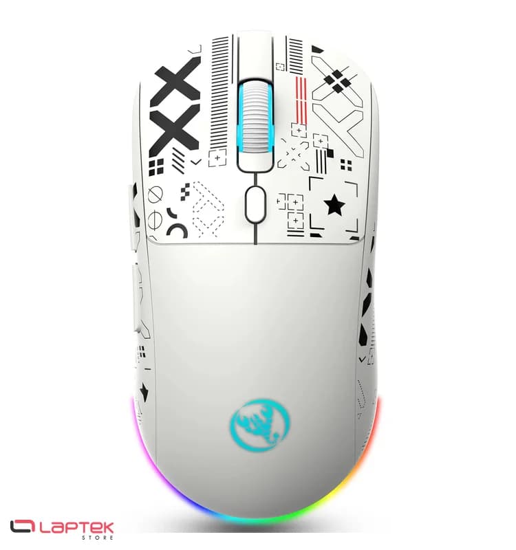 Souris Gaming sans Fil / Bluetooth HXSJ T90 - White HXSJ - Vue 1 | Laptek Store Tunisie