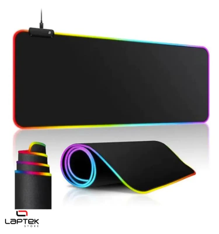 Tapis de Souris Gamer Led XXL 400 x 900 mm RGB - Noir - Vue 1 | Laptek Store Tunisie