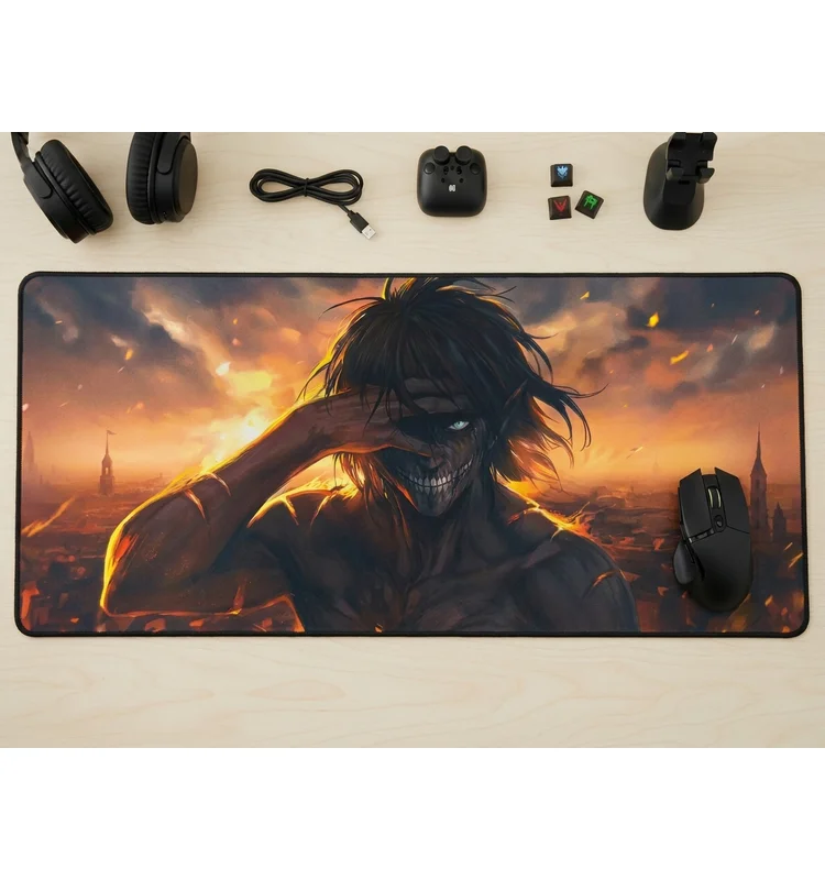 TAPIS Gamer XXL Attack on Titan - Vue 1 | Laptek Store Tunisie