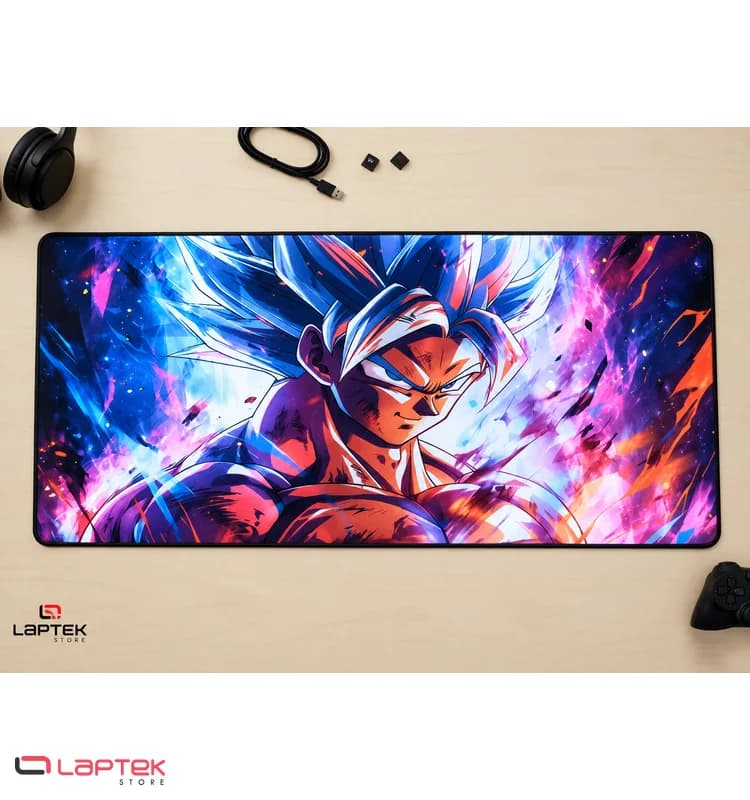 TAPIS Gamer XXL DRAGON BALL - GOKUBLUE - Vue 1 | Laptek Store Tunisie