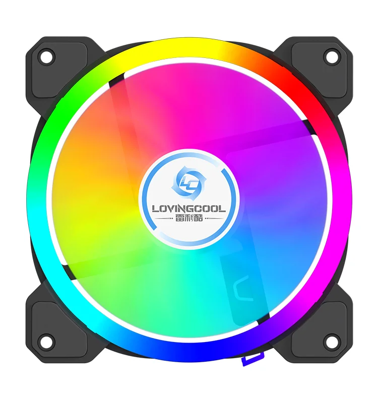 Ventilateur LOVINGCOOL RGB SJG-1200 Black LOVINGCOOL - Vue 1 | Laptek Store Tunisie