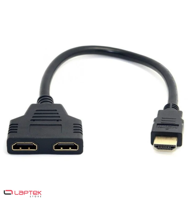 Adaptateur Splitter HDMI Male vers 2 HDMI Femelle - Vue 1 | Laptek Store Tunisie