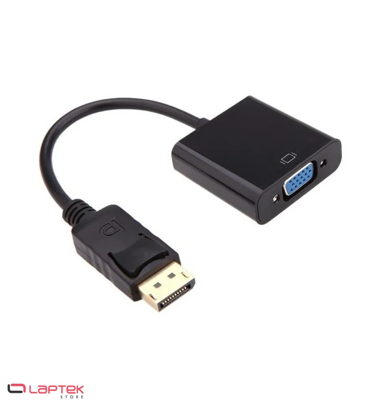 Adaptateur VGA Femelle vers DisplayPort Mâle - Vue 1 | Laptek Store Tunisie