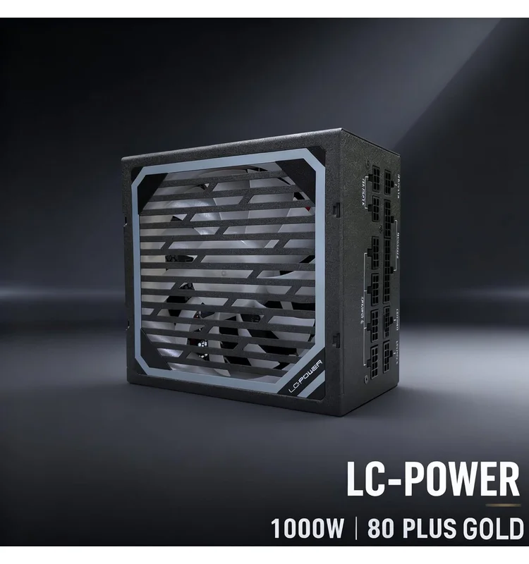 BLOC ALIMENTATION LC-X1000, FULL MODULE 80PLUS GOLDCPU 4+4pi LC-POWER - Miniature 6