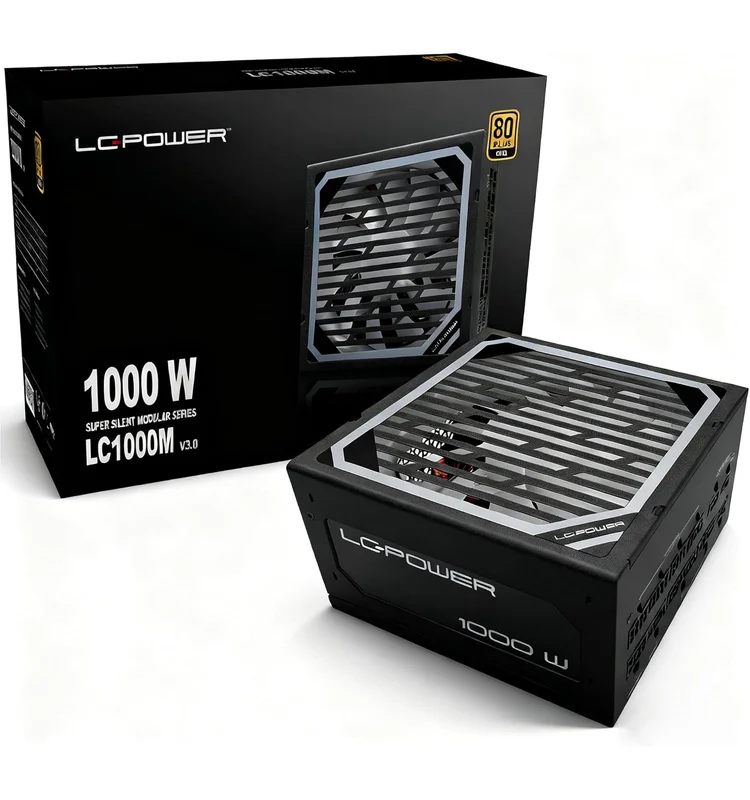 BLOC ALIMENTATION LC-X1000, FULL MODULE 80PLUS GOLDCPU 4+4pi LC-POWER - Vue 1 | Laptek Store Tunisie