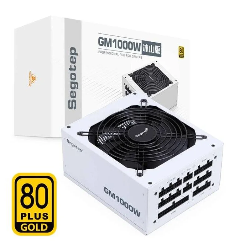 Bloc ALIMENTATION Segotep GM 1000W [Modular] 80+ Gold (White) SEGOTEP - Vue 1 | Laptek Store Tunisie
