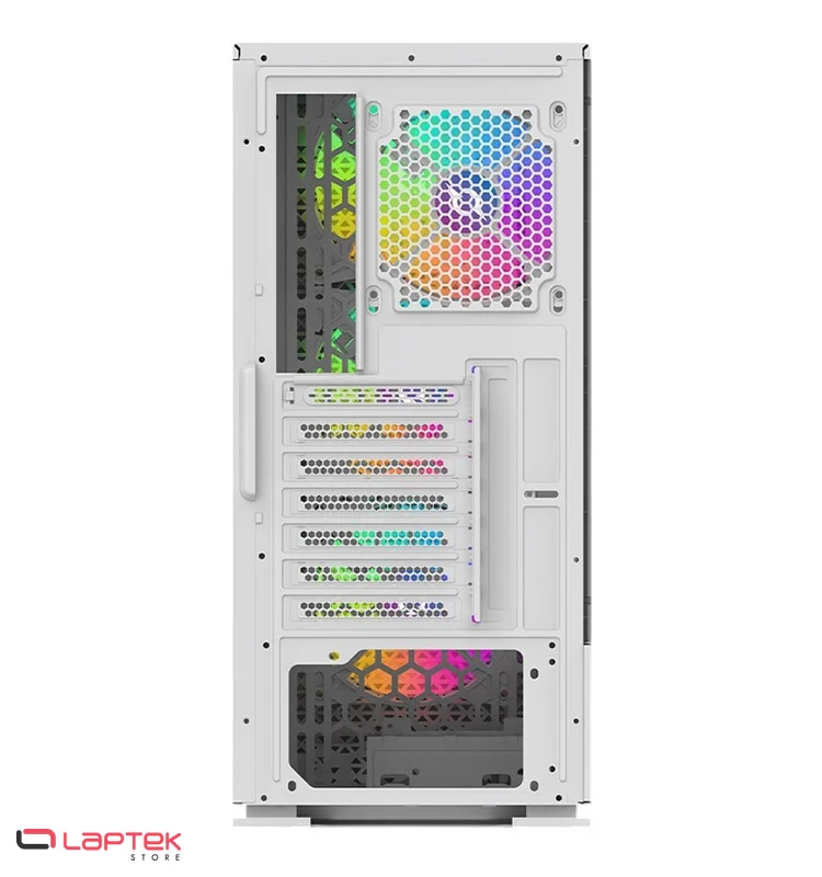 Boitier Gamer AQIRYS GACRUX Moyen Tour 4 Fans RGB - Blanc AQIRYS - Miniature 3