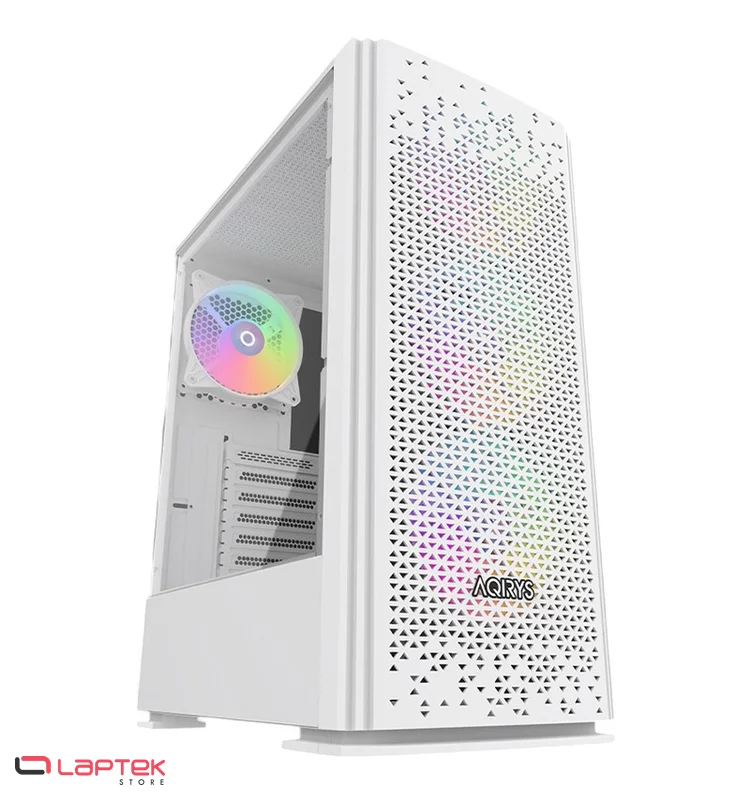 Boitier Gamer AQIRYS GACRUX Moyen Tour 4 Fans RGB - Blanc AQIRYS - Vue 1 | Laptek Store Tunisie