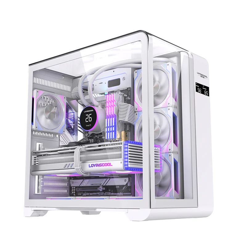Boîtier GameMax LC-WT Plus White LOVINGCOOL  - Vue 1 | Laptek Store Tunisie