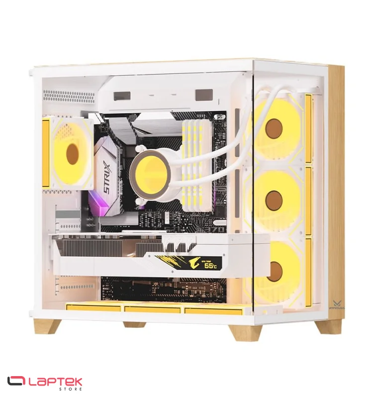 Boîtier Gamer - FPMAX CRYSTAL Z9 ART - White FPMAX  - Vue 1 | Laptek Store Tunisie