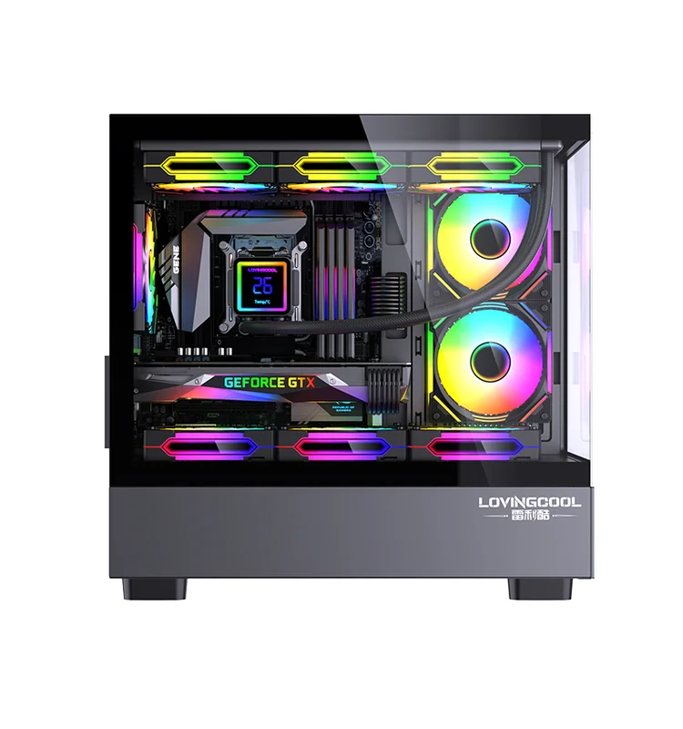 Boîtier Gamer GameMax LC-XW Pro Black  LOVINGCOOL  - Vue 1 | Laptek Store Tunisie