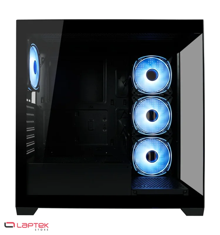 Boîtier Gamer LC-POWER Gaming 715B Seamless_X BLACK LC-POWER - Miniature 2