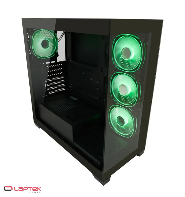 Boîtier Gamer LC-POWER Gaming 715B Seamless_X BLACK LC-POWER - Miniature 5