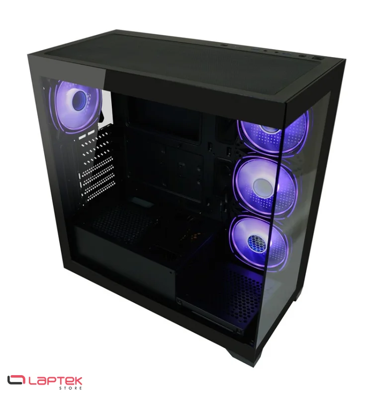 Boîtier Gamer LC-POWER Gaming 715B Seamless_X BLACK LC-POWER - Miniature 6