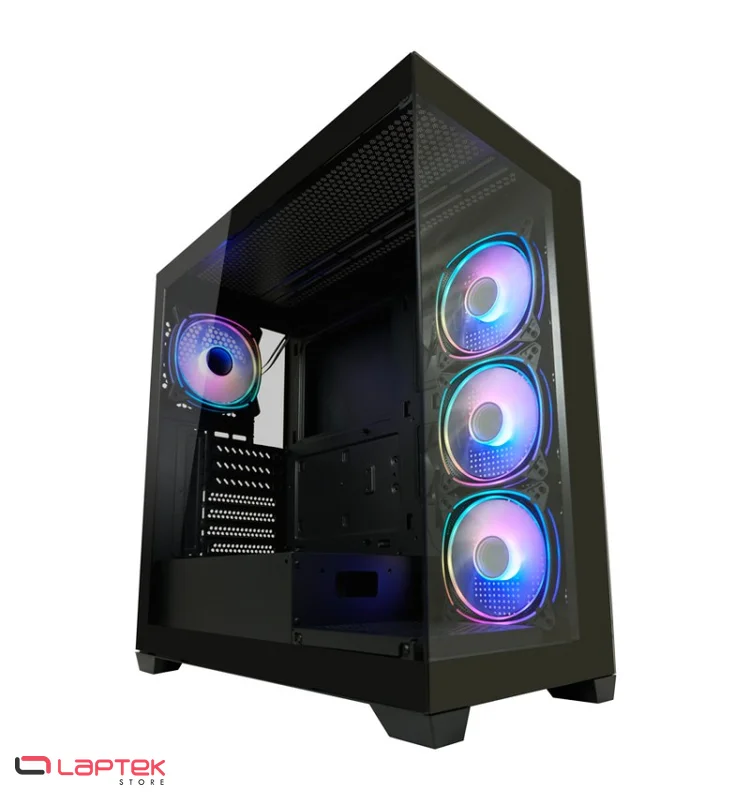 Boîtier Gamer LC-POWER Gaming 715B Seamless_X BLACK LC-POWER - Vue 1 | Laptek Store Tunisie