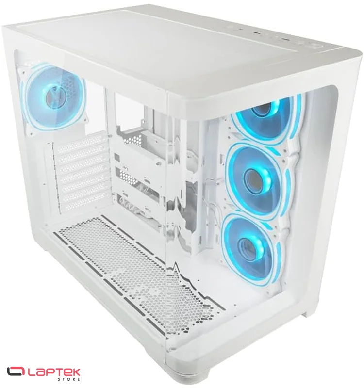 Boîtier PC Gamer LC-Power 8001W Pro Storm Light - Blanc - ARGB LC-POWER - Miniature 5