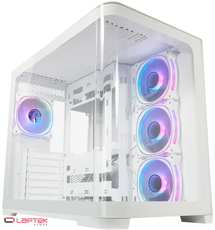 Boîtier PC Gamer LC-Power 8001W Pro Storm Light - Blanc - ARGB LC-POWER - Miniature 6