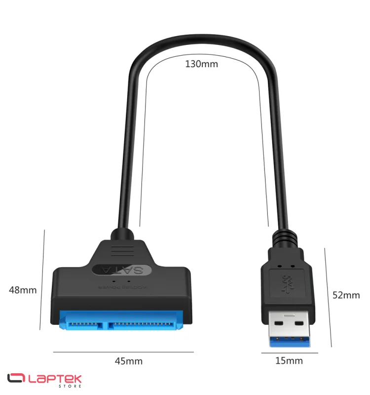 Cable Adaptateur SATA vers USB 3.0 - Miniature 2