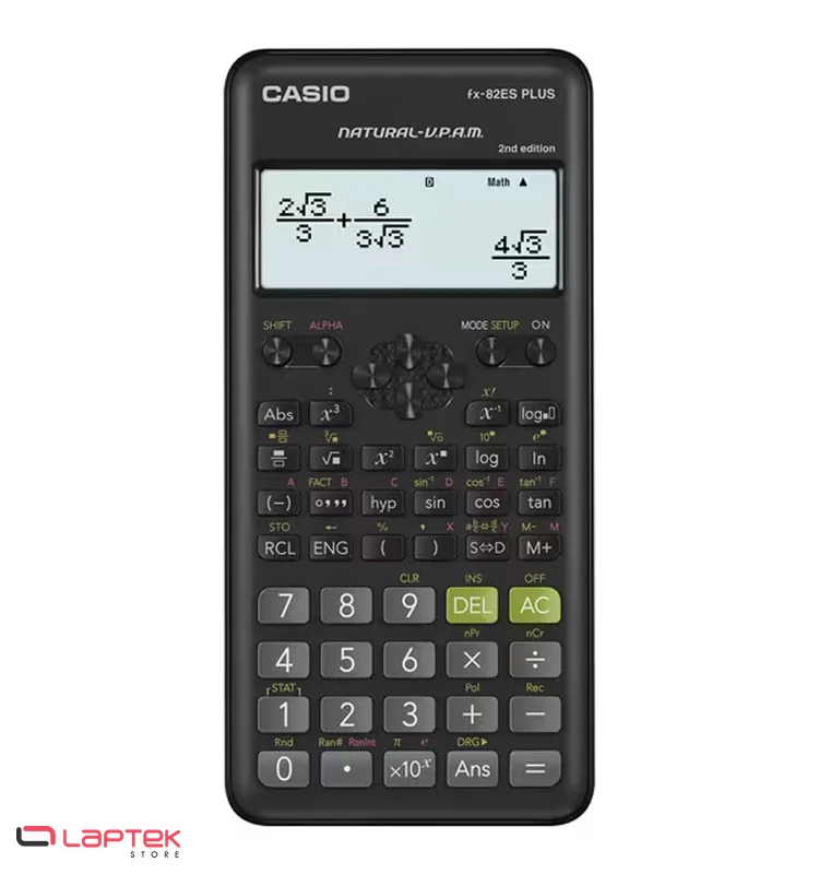 Calculatrice Scientifique CASIO fx-82ES PLUS-2 - Noir - Vue 1 | Laptek Store Tunisie