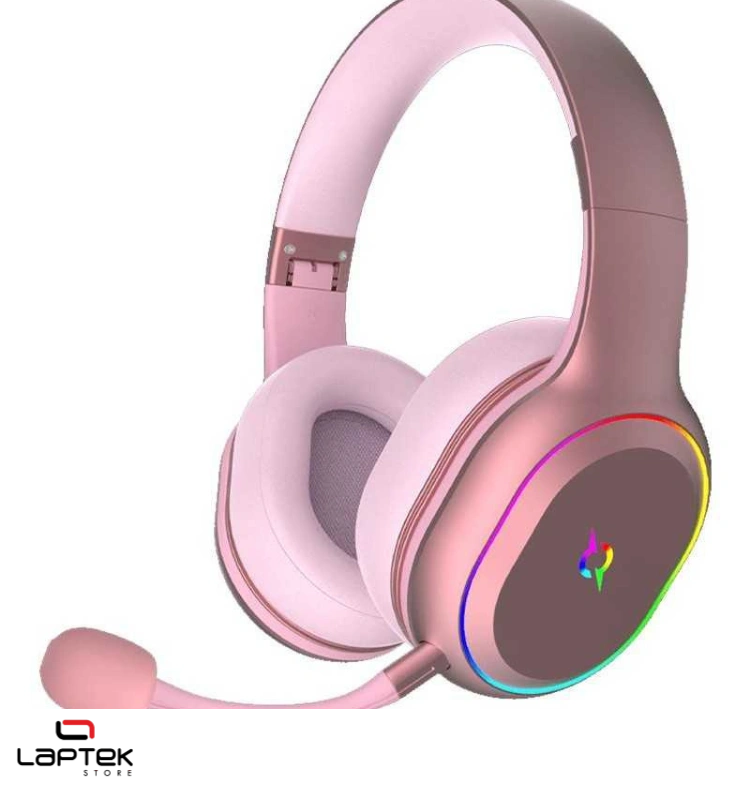 Casque Micro GAMER AQIRYS LYRA Sans Fil Rose AQIRYS - Miniature 3