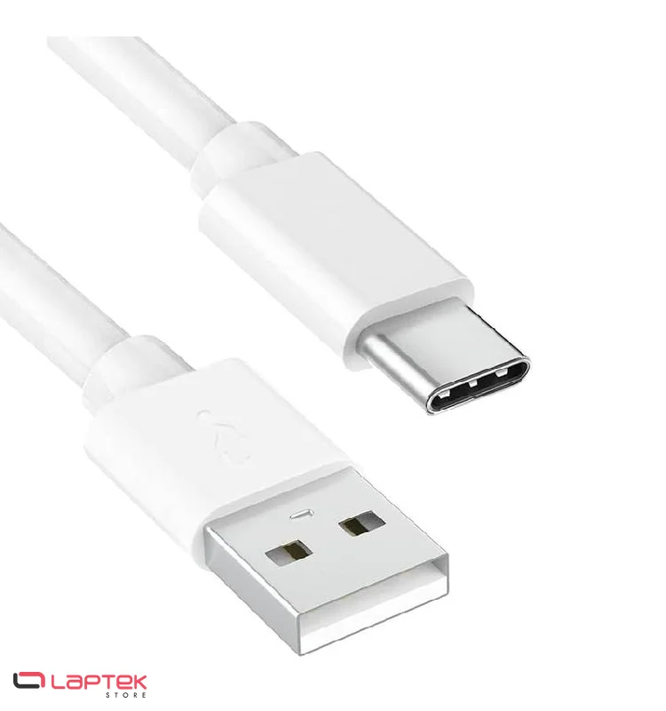Câble Chargeur Black Wave Type-C Blanc - Vue 1 | Laptek Store Tunisie