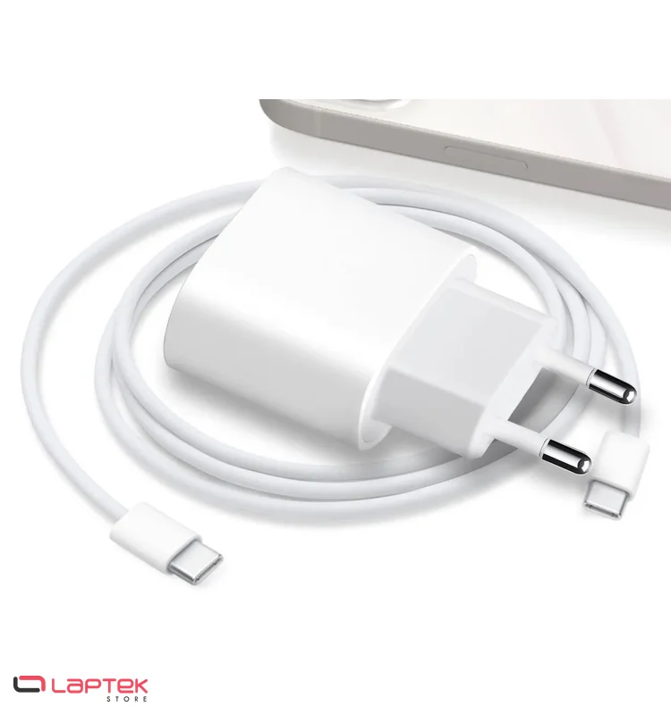 Chargeur Secteur Rapide 20W - Type-C -Type-C - Blanc  - Miniature 2