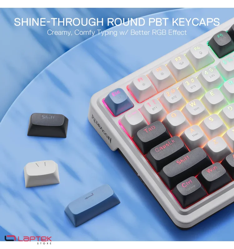 Clavier Gamer - Mécanique Redragon GALATIN PRO K719 (Ice Blue) REDRAGON  - Miniature 4