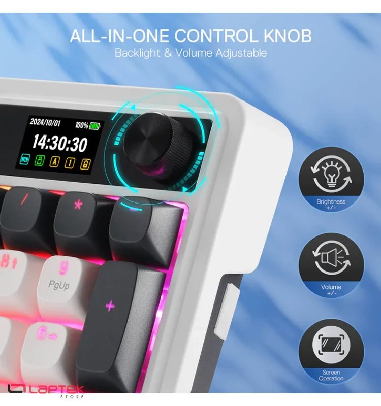 Clavier Gamer - Mécanique Redragon GALATIN PRO K719 (Ice Blue) REDRAGON  - Miniature 6