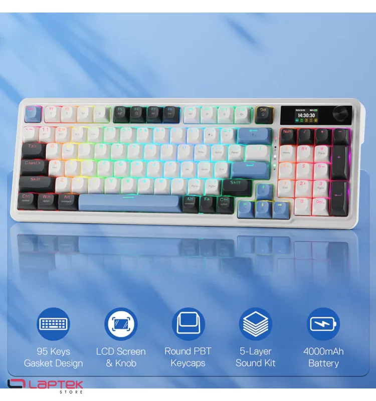 Clavier Gamer - Mécanique Redragon GALATIN PRO K719 (Ice Blue) REDRAGON  - Miniature 9
