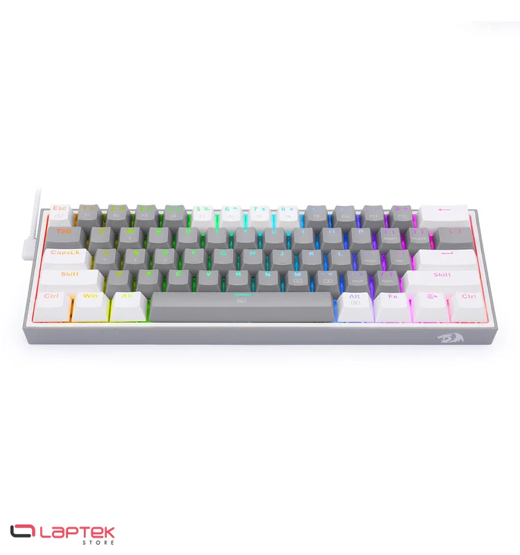 Clavier Gamer - Mécanique REDRAGON K617 FIZZ 60% RGB GREY & WHITE AZERTY REDRAGON  - Miniature 3