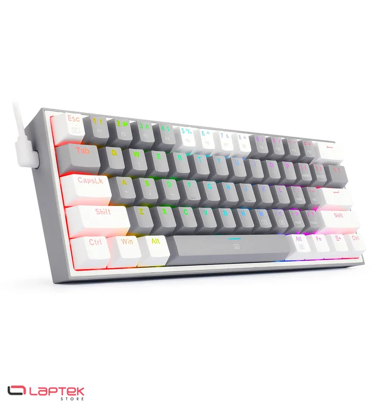 Clavier Gamer - Mécanique REDRAGON K617 FIZZ 60% RGB GREY & WHITE AZERTY REDRAGON  - Miniature 5