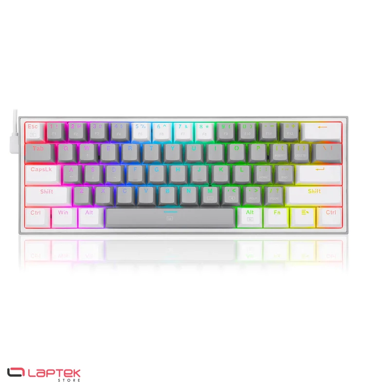 Clavier Gamer - Mécanique REDRAGON K617 FIZZ 60% RGB GREY & WHITE AZERTY REDRAGON  - Miniature 6