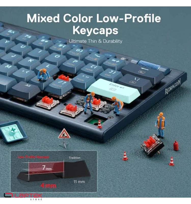 Clavier Gamer - Mécanique REDRAGON K632 PRO Noctis 60% RGB REDRAGON  - Miniature 2