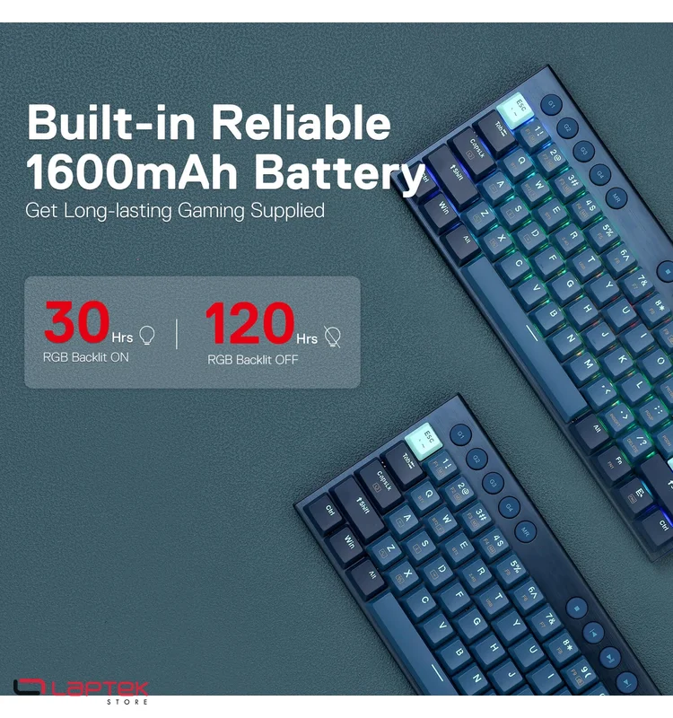 Clavier Gamer - Mécanique REDRAGON K632 PRO Noctis 60% RGB REDRAGON  - Miniature 3